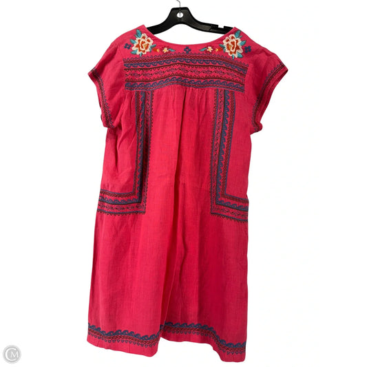 Dress Casual Short By Johnny Was In Pink, Size: L