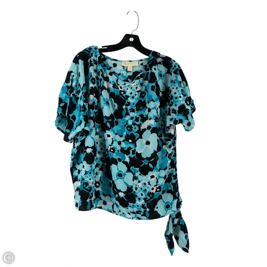 Top Short Sleeve By Michael By Michael Kors In Floral Print, Size: M