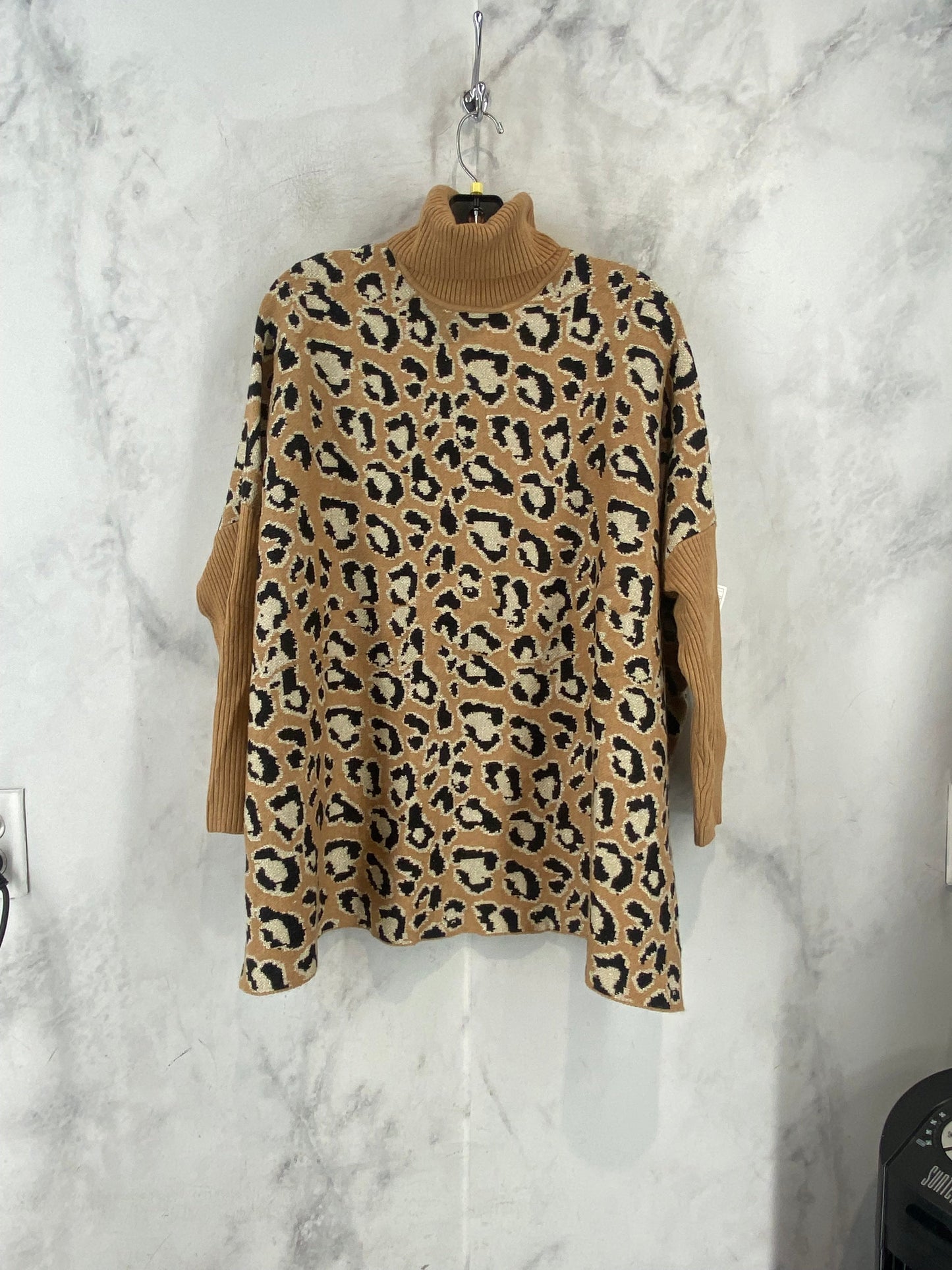 Sweater By Chicos In Animal Print, Size: M
