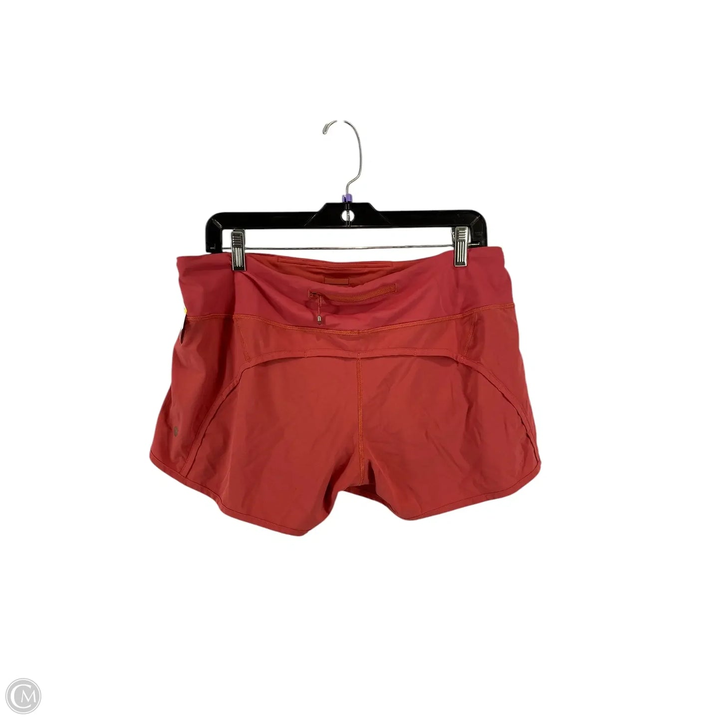 Athletic Shorts By Lululemon In Coral, Size: 10