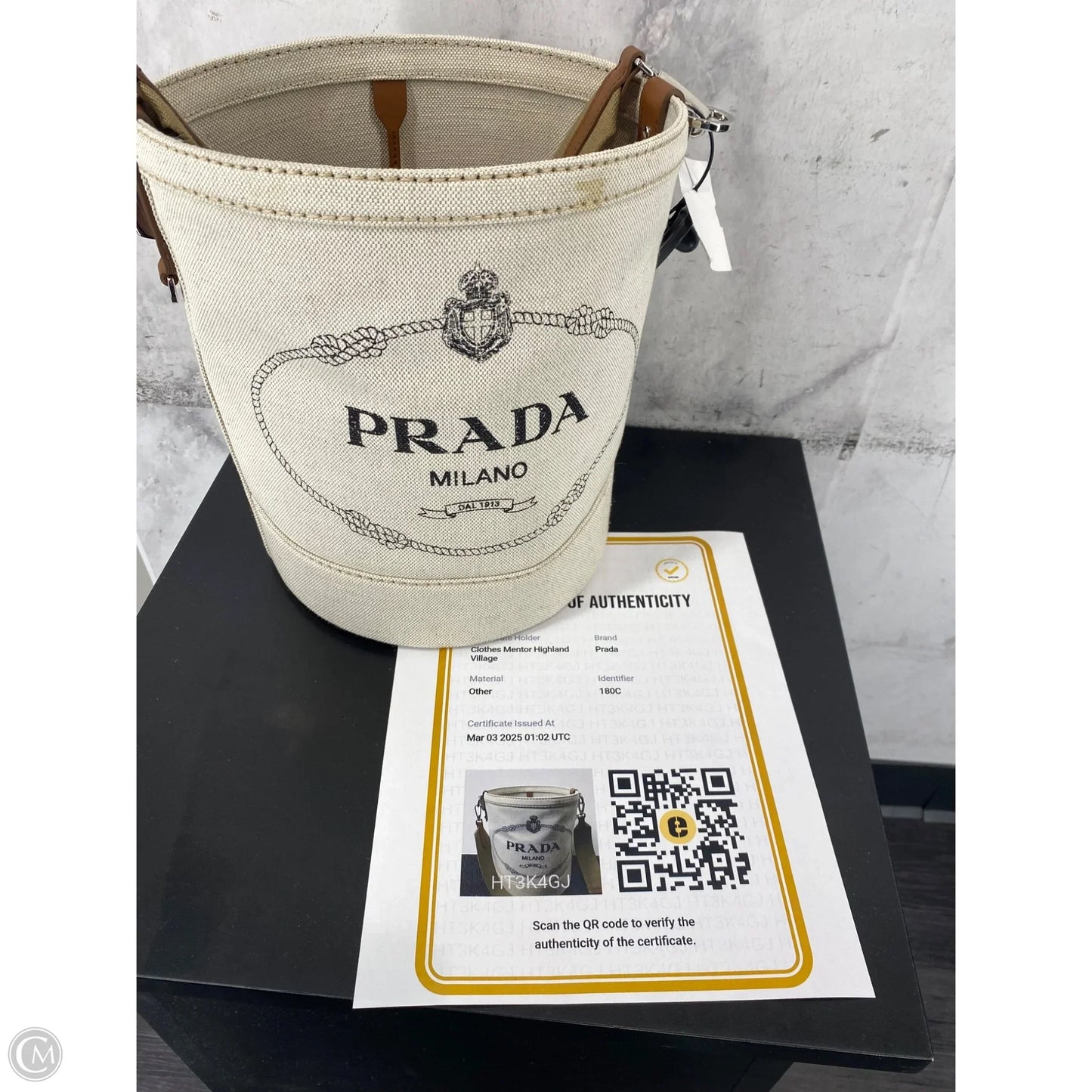 Handbag Luxury Designer By Prada, Size: Large