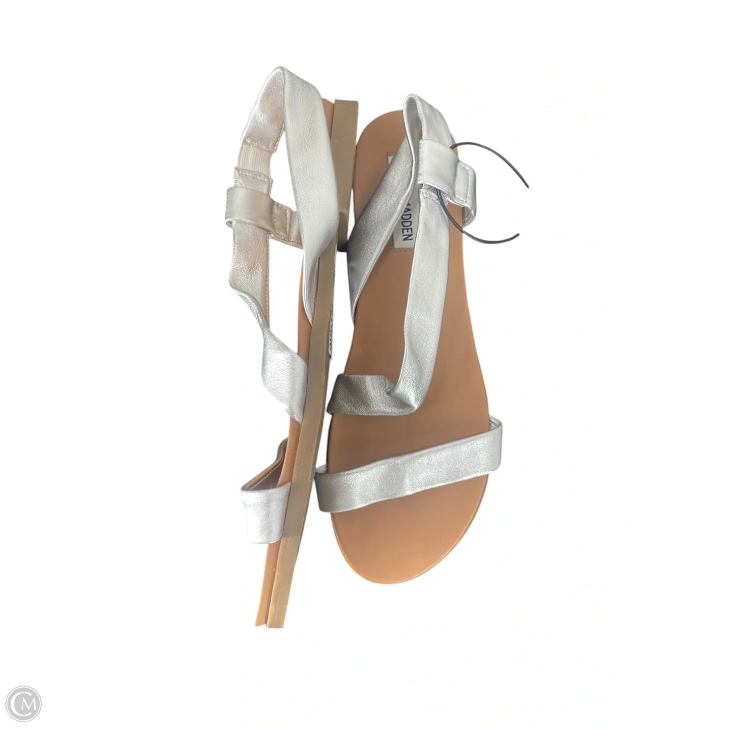 Sandals Flats By Steve Madden In Silver, Size: 10