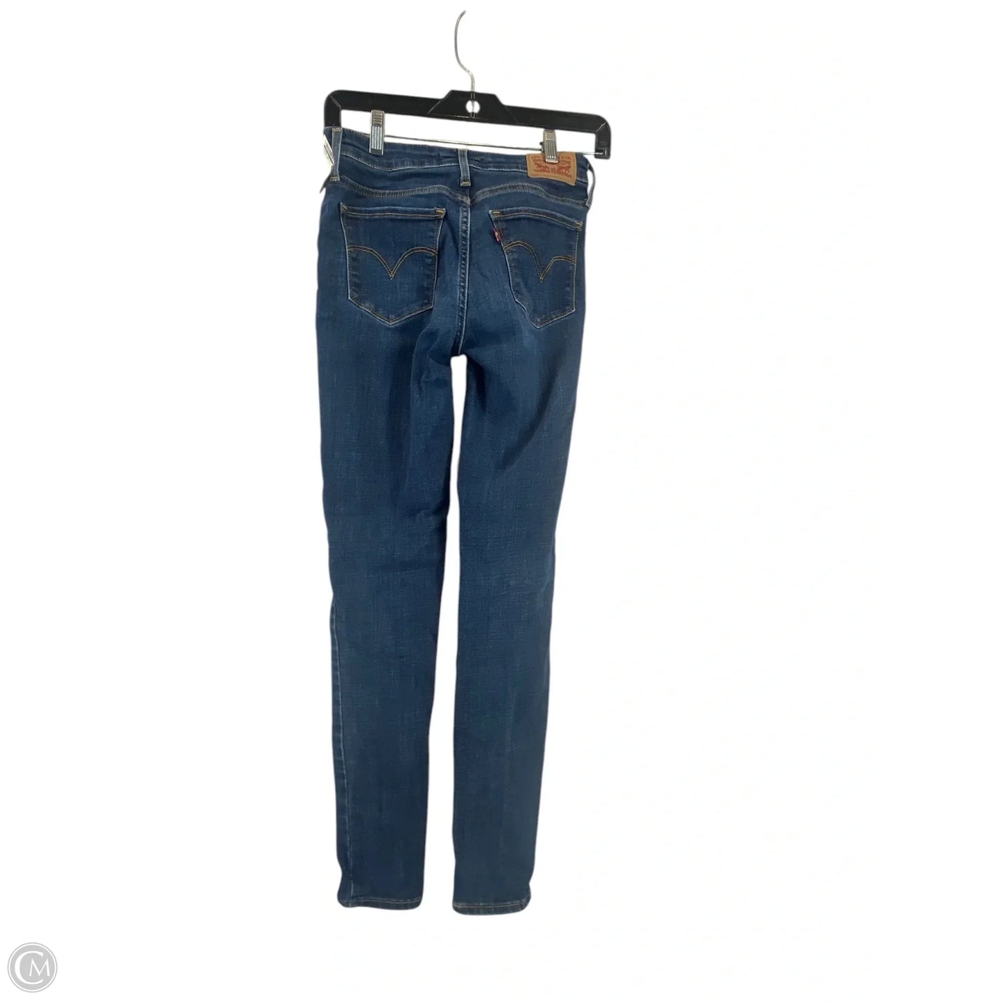 Jeans Skinny By Levis In Blue Denim, Size: 0