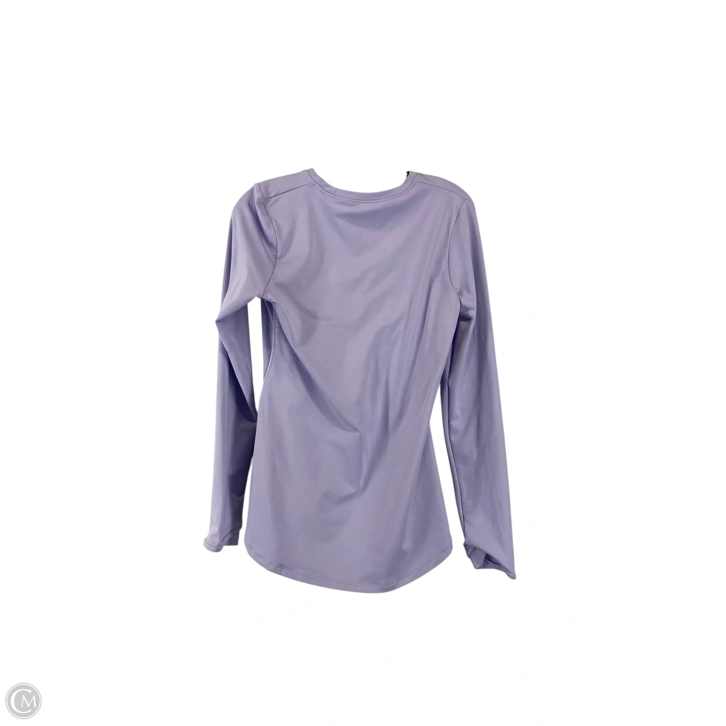 Athletic Top Long Sleeve Crewneck By Under Armour In Purple, Size: S