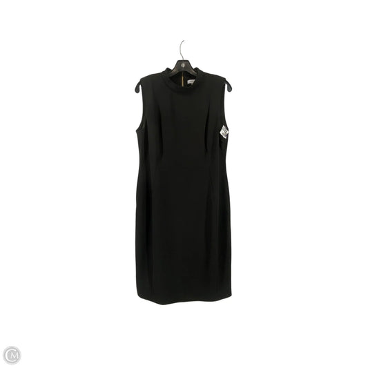 Dress Work By Calvin Klein In Black, Size: 14