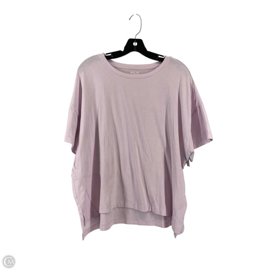 Athletic Top Short Sleeve By Flx In Pink, Size: Xl