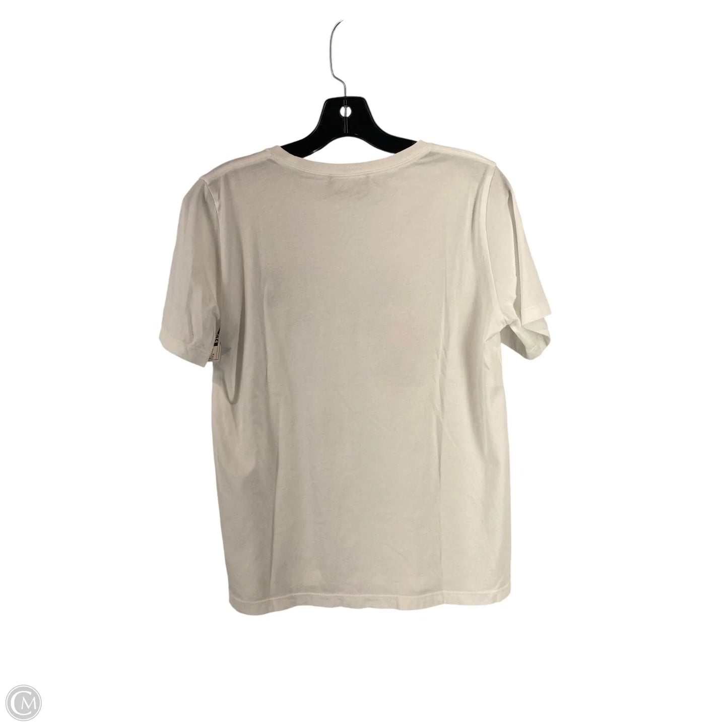 Top Short Sleeve Designer By Kate Spade In White, Size: M