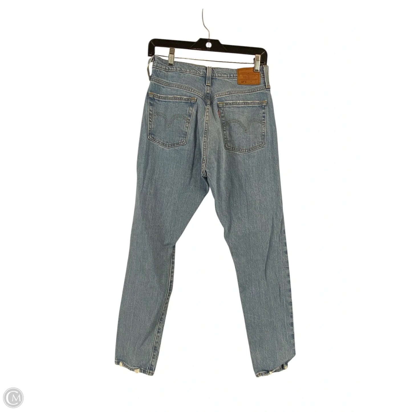 Jeans Straight By Levis In Blue Denim, Size: 28