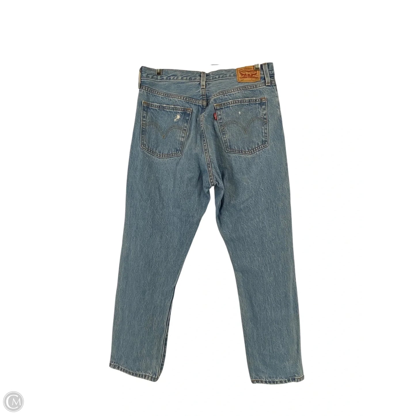 Jeans Straight By Levis In Blue Denim, Size: 8
