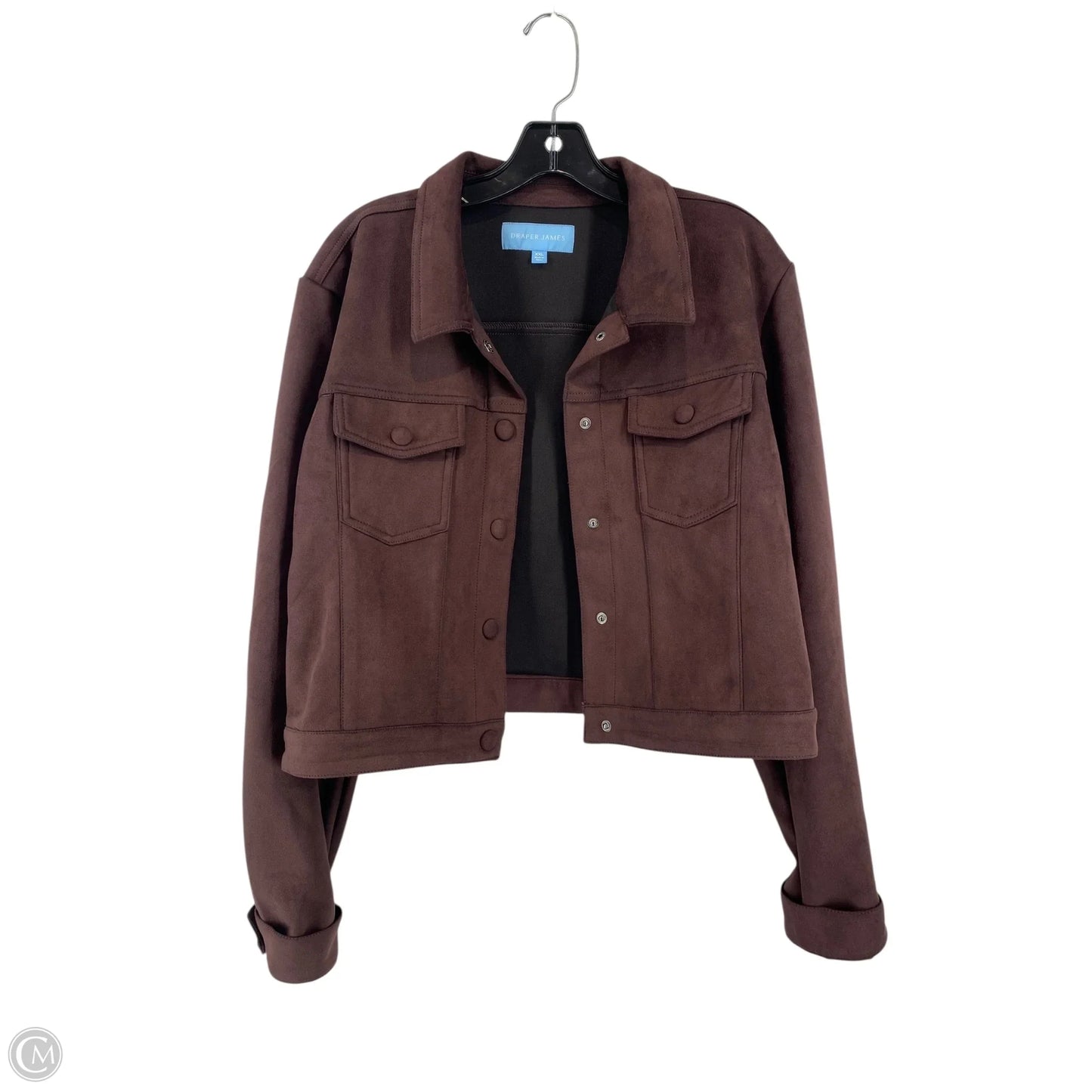 Jacket Moto By Draper James In Purple, Size: Xxl