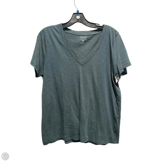 Top Short Sleeve Basic By Madewell In Green, Size: M