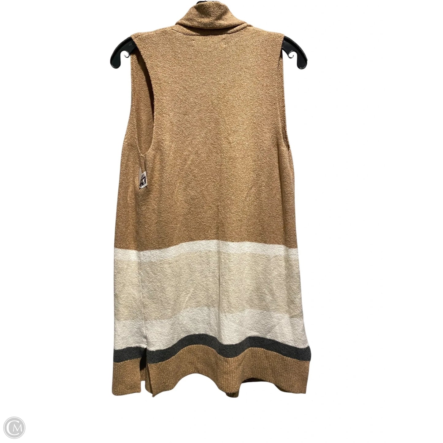 Vest Sweater By Loft In Tan, Size: Xs