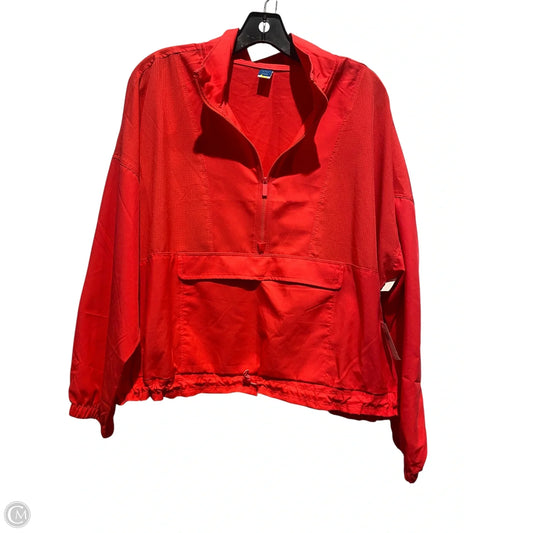 Athletic Top Long Sleeve Crewneck By Old Navy In Red, Size: L