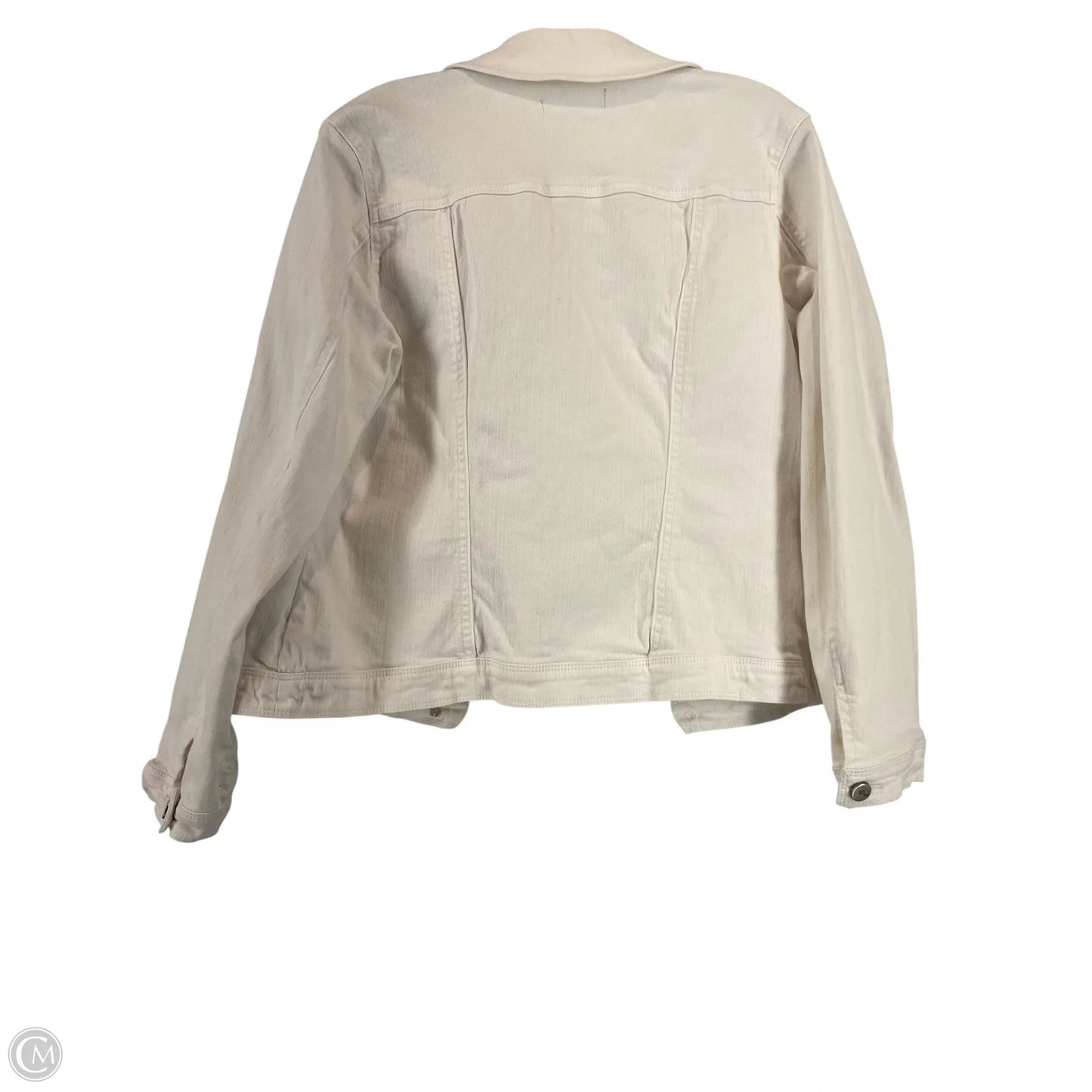 Jacket Denim By 1822 Denim In White Denim, Size: M
