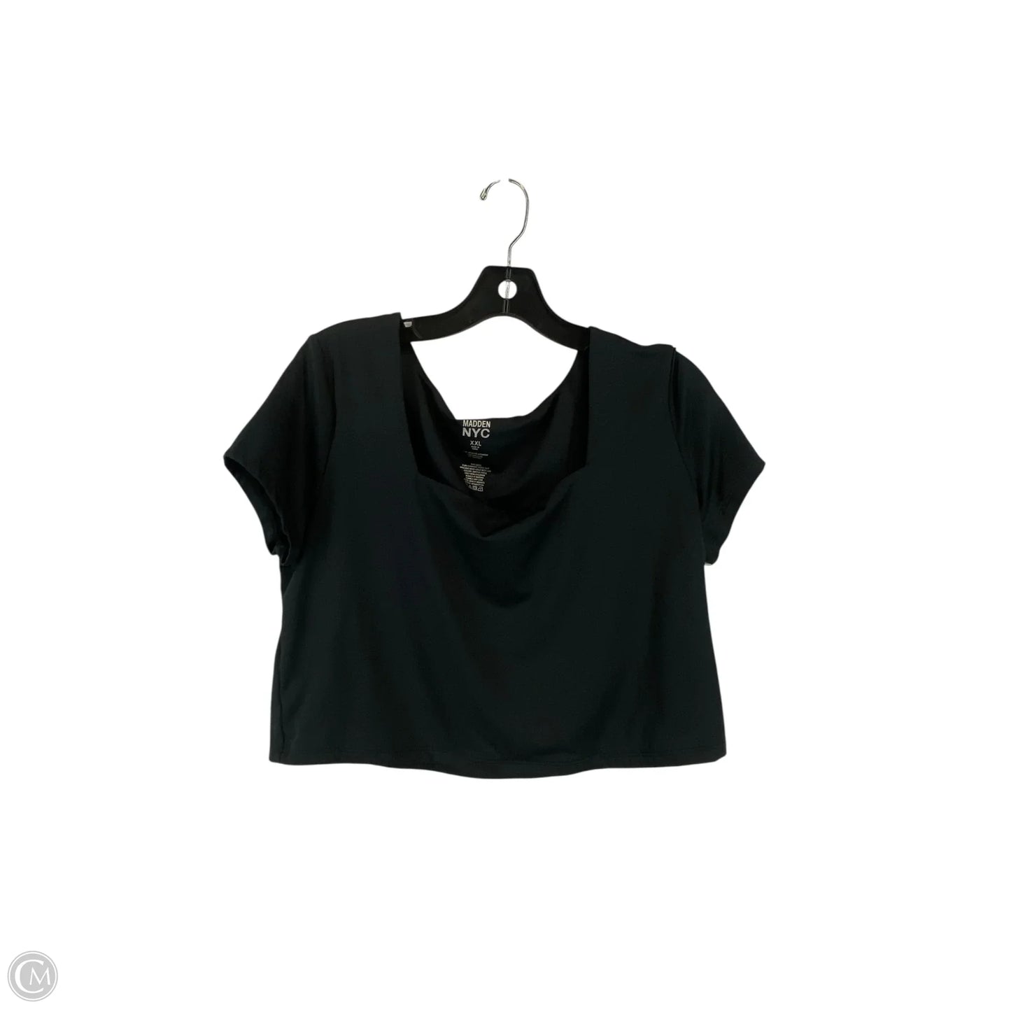 Athletic Top Short Sleeve By Madden Nyc In Black, Size: Xxl