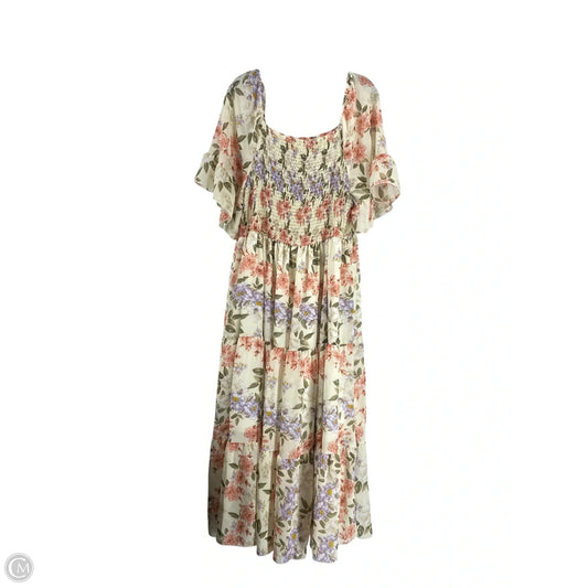 Dress Casual Maxi By Shein In Floral Print, Size: 4x