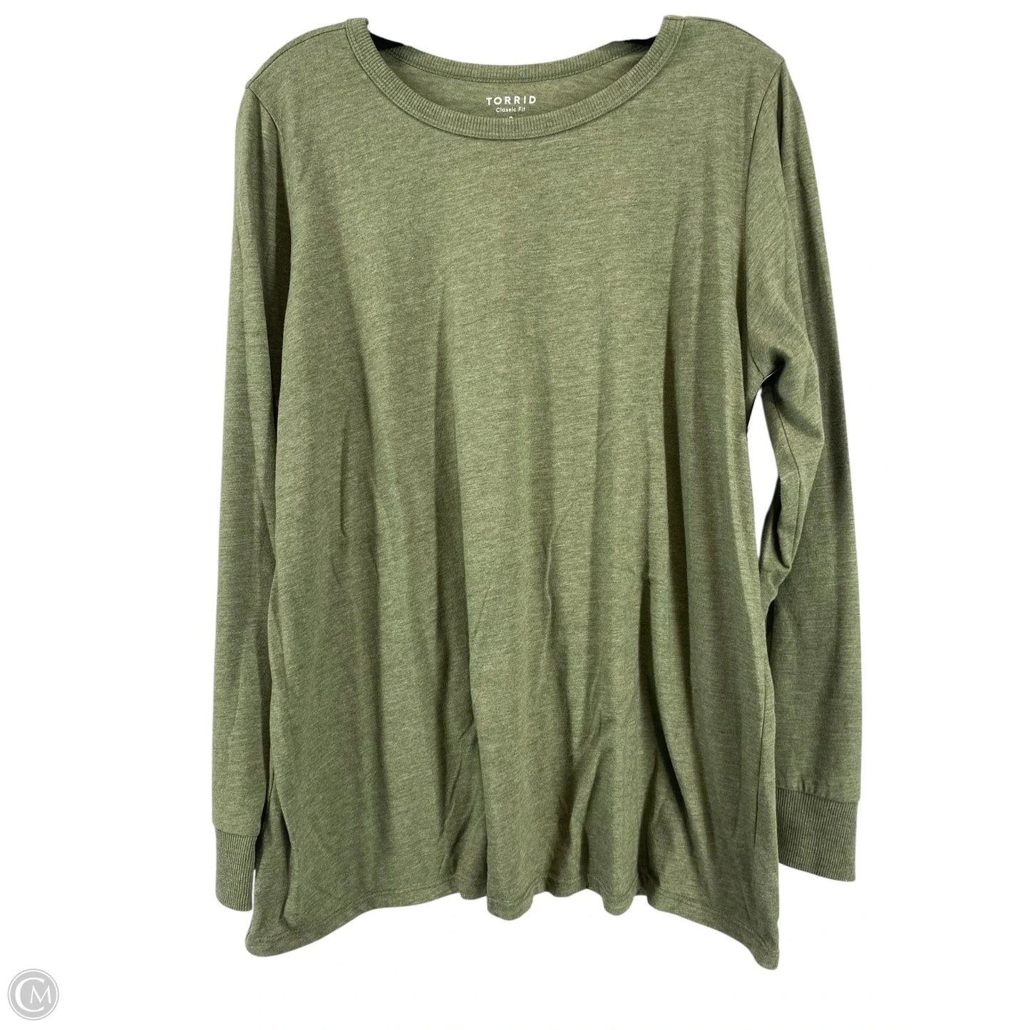 Top Long Sleeve Basic By Torrid In Purple, Size: 2