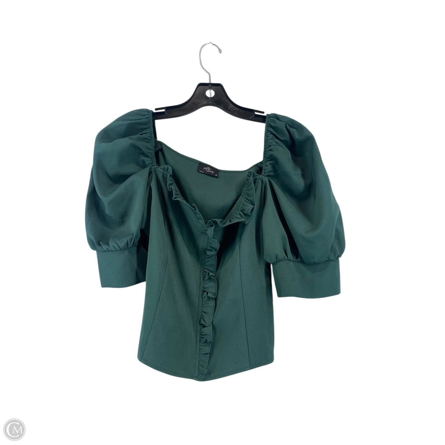 Top Short Sleeve By Clothes Mentor In Green, Size: L
