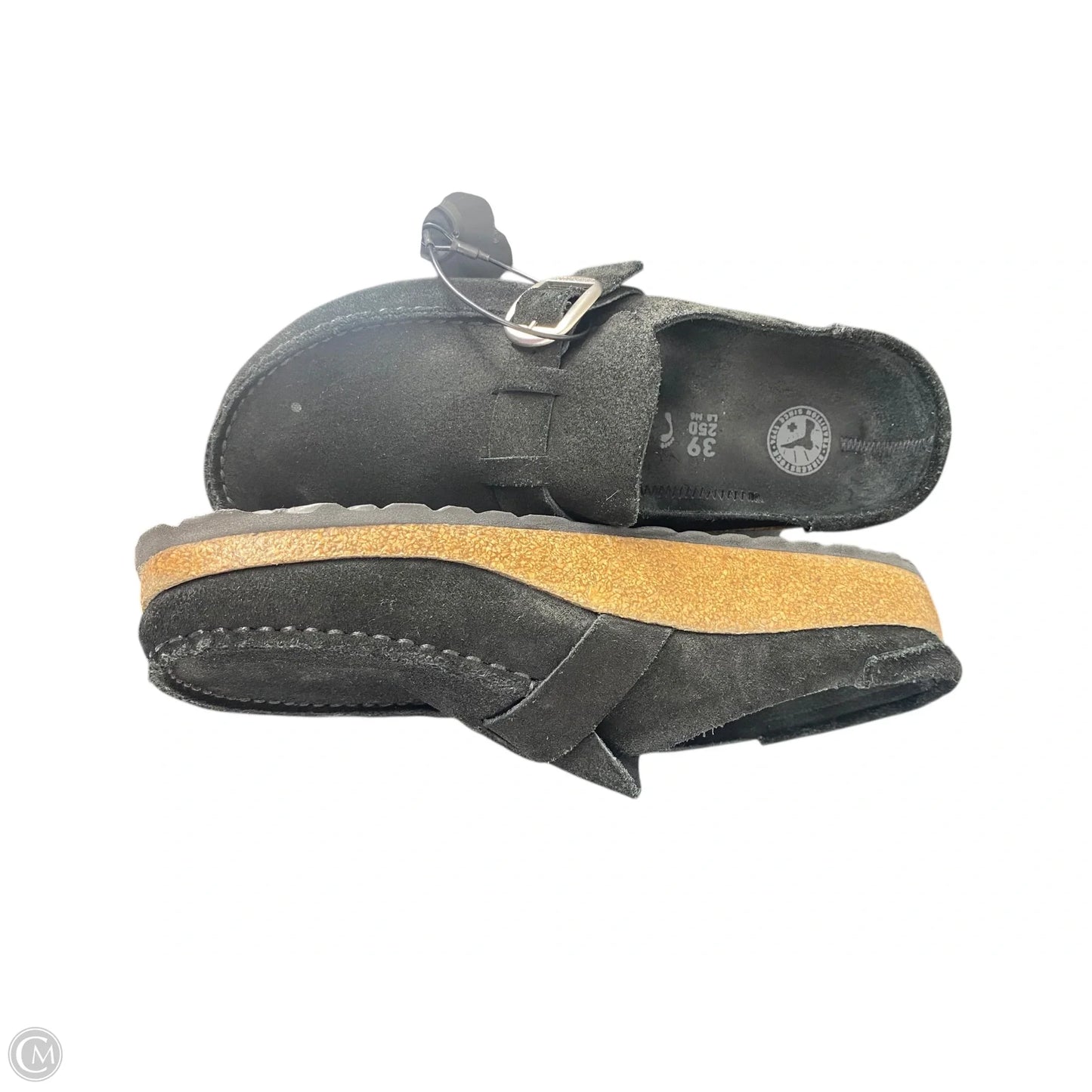 Sandals Flats By Birkenstock In Black, Size: 6.5