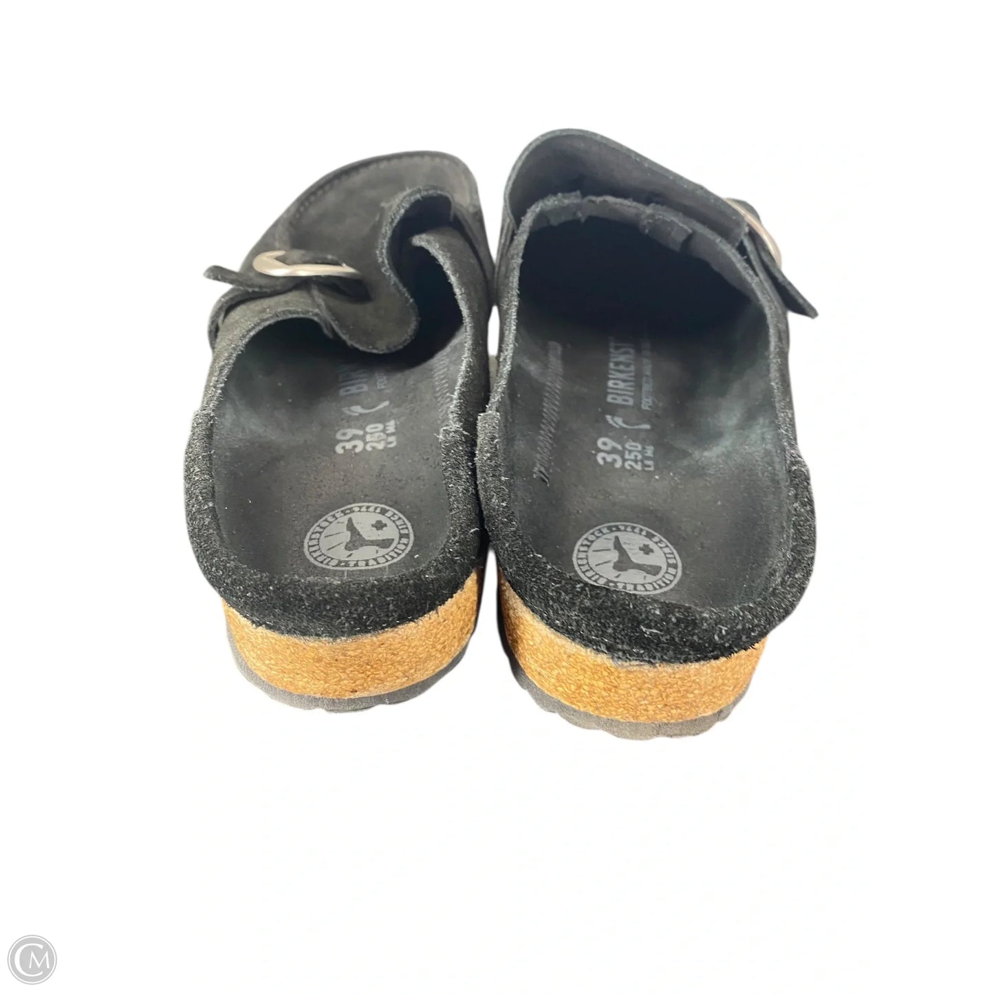 Sandals Flats By Birkenstock In Black, Size: 6.5