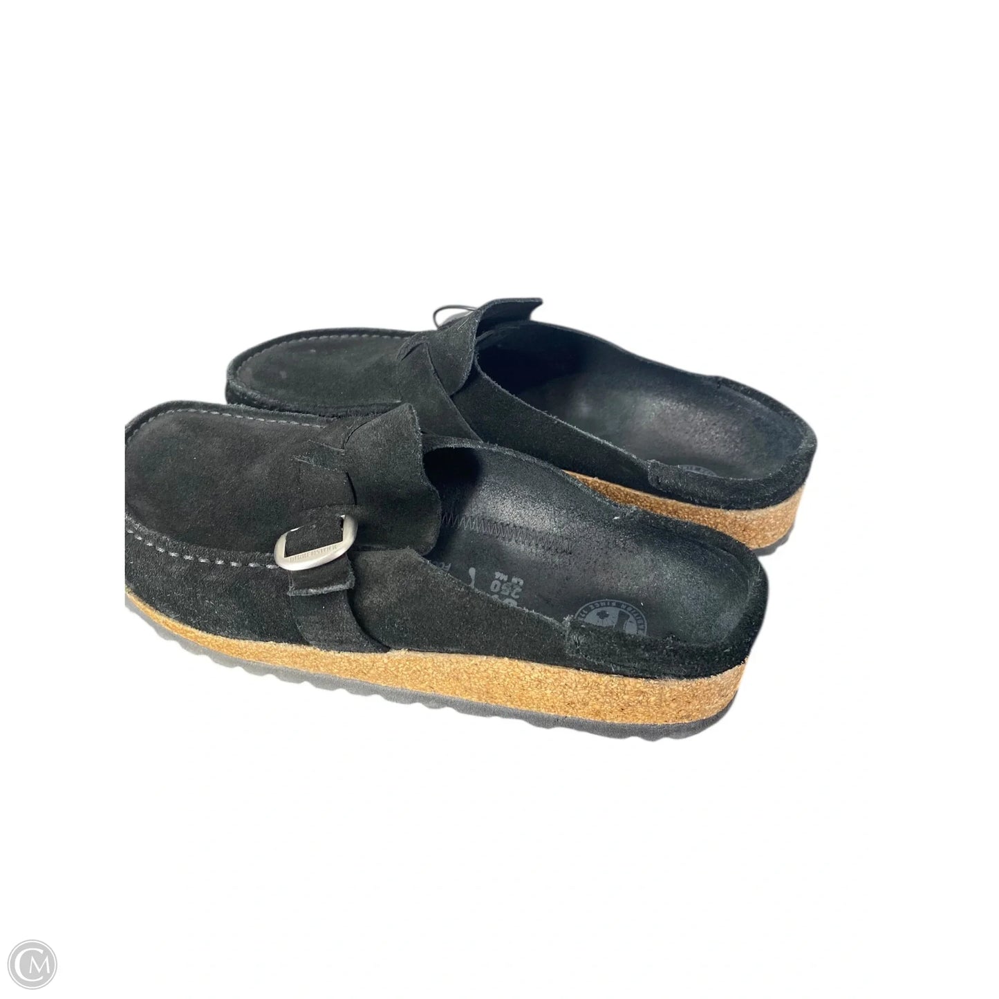 Sandals Flats By Birkenstock In Black, Size: 6.5