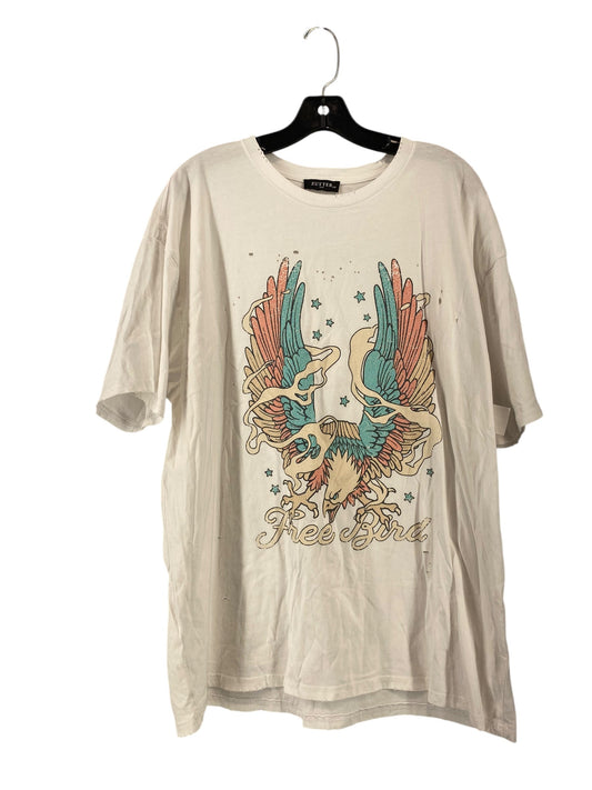 Top Short Sleeve By Clothes Mentor In White, Size: M