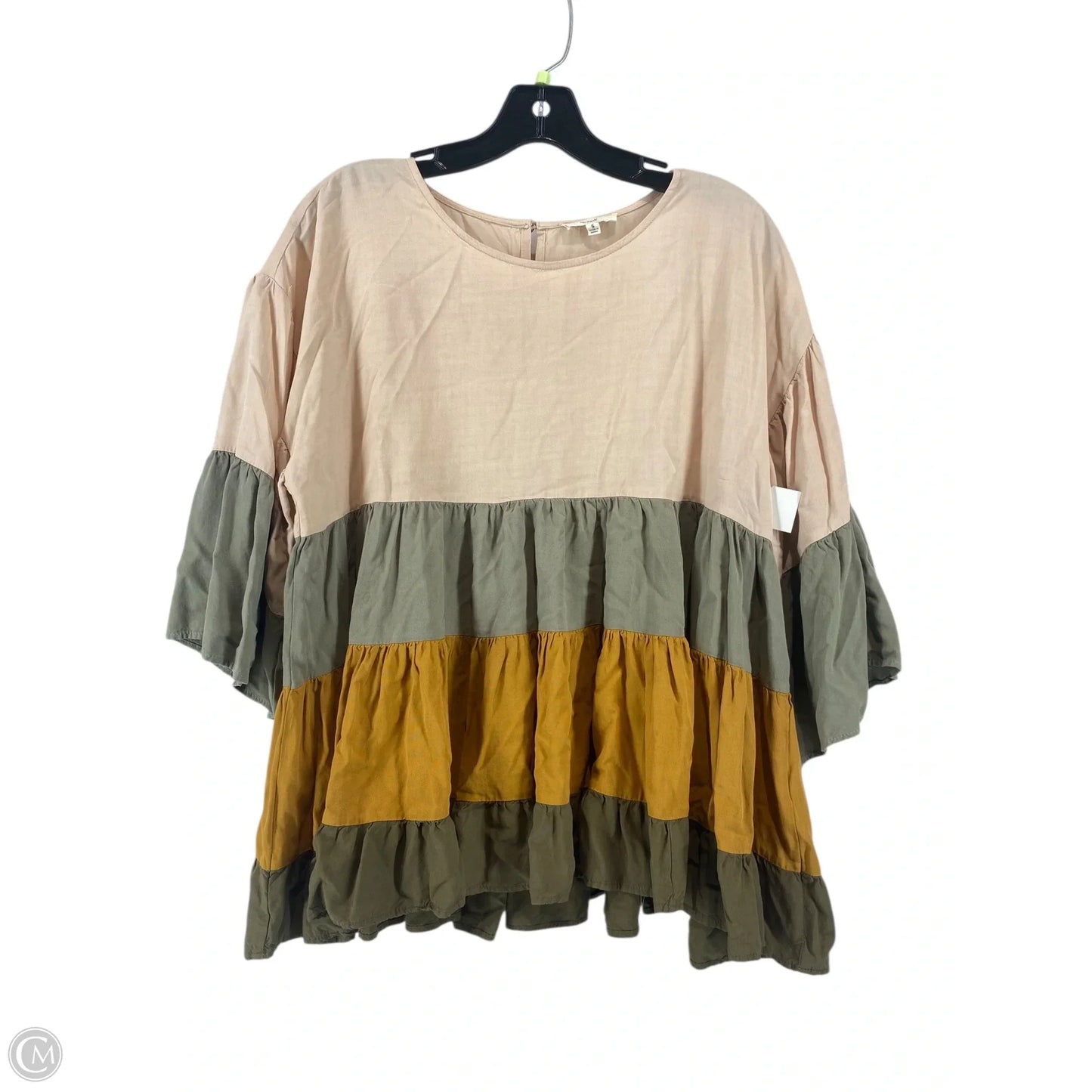 Top Short Sleeve By Easel In Multi-colored, Size: S