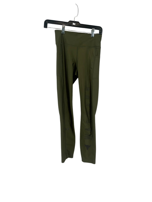 Athletic Leggings By Under Armour In Green, Size: Xs