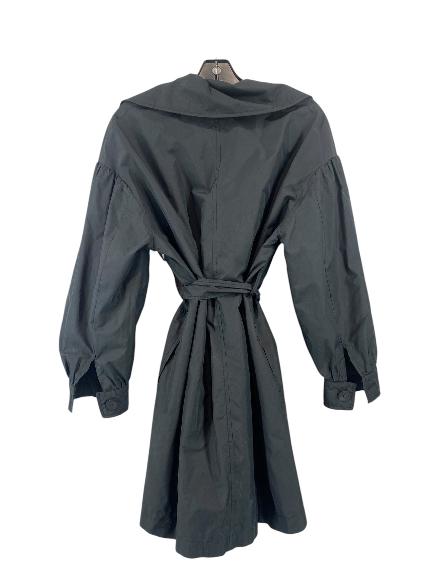 Coat Raincoat By Clothes Mentor In Black, Size: Xs