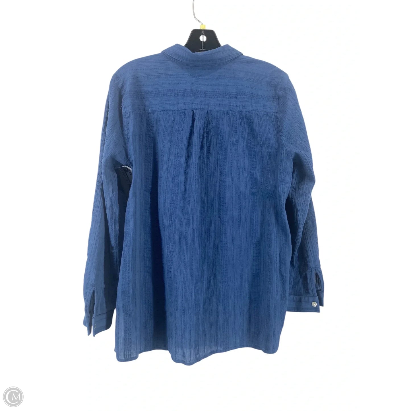 Top Long Sleeve By Chicos In Blue, Size: S