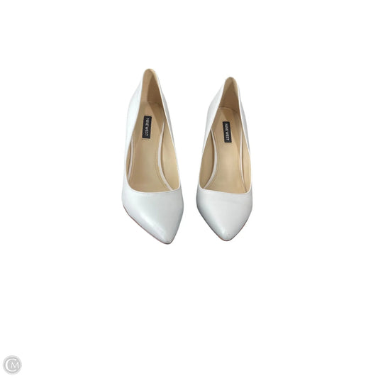 Shoes Heels Stiletto By Nine West In White, Size: 9.5