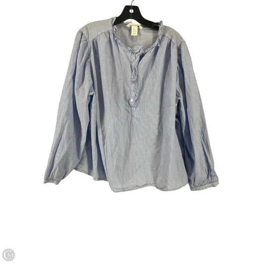 Top Long Sleeve By H&m In Blue, Size: Xl