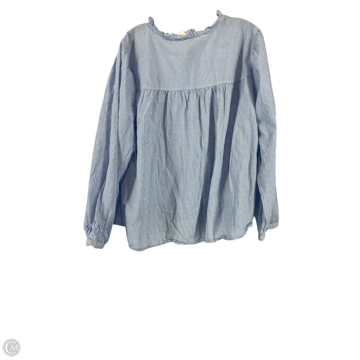 Top Long Sleeve By H&m In Blue, Size: Xl