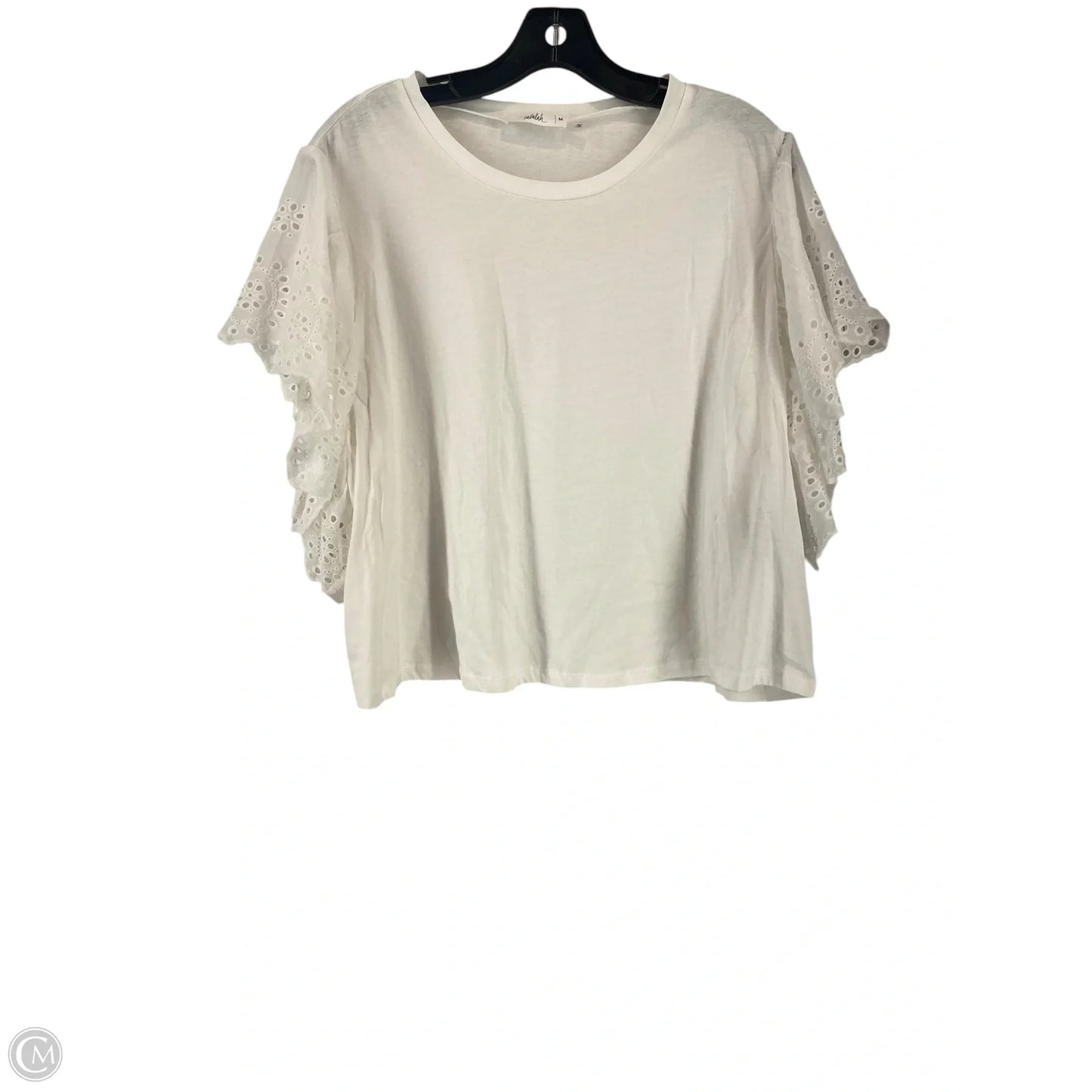 Top Sleeveless By Clothes Mentor In White, Size: M