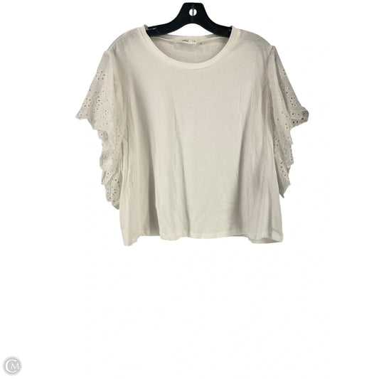 Top Sleeveless By Clothes Mentor In White, Size: M