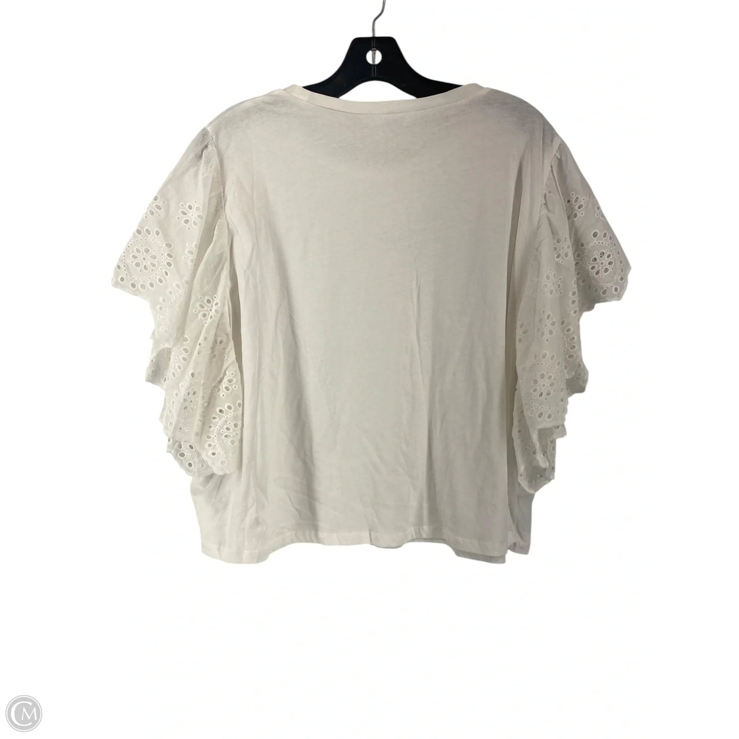 Top Sleeveless By Clothes Mentor In White, Size: M