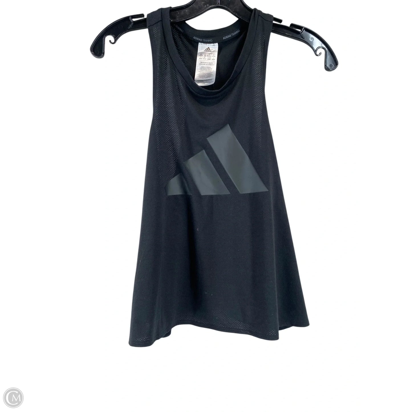 Athletic Tank Top By Adidas In Black, Size: M
