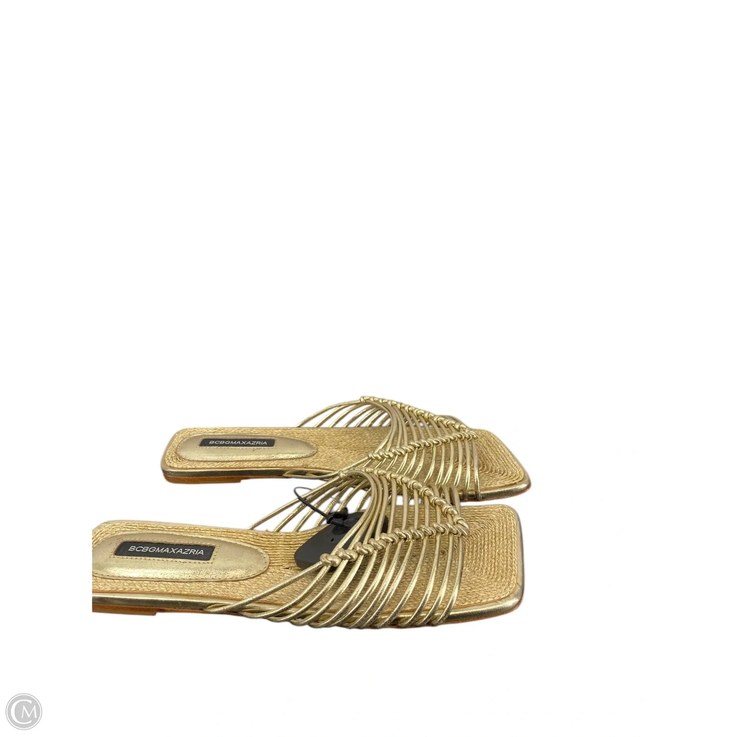 Sandals Flats By Bcbgmaxazria In Gold, Size: 7