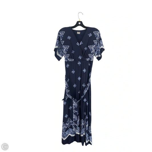 Dress Casual Maxi By Chicos In Navy, Size: 0