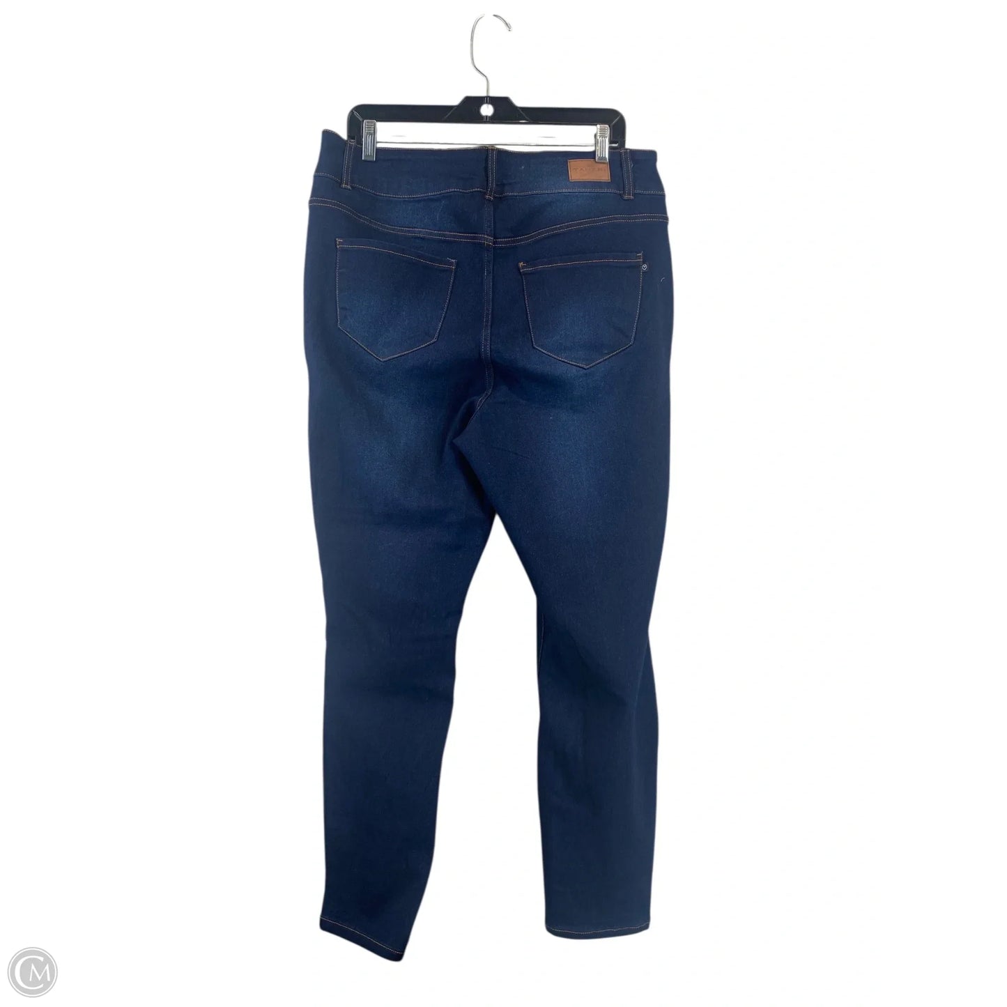 Jeans Skinny By Tahari By Arthur Levine In Blue Denim, Size: 16