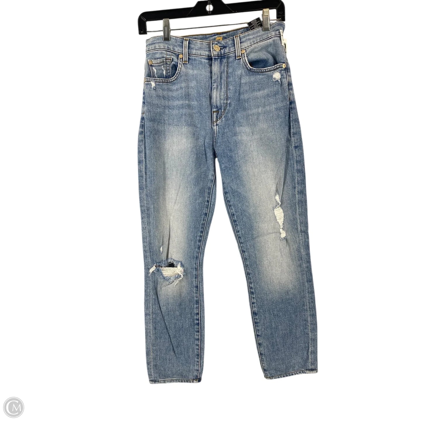 Jeans Skinny By Seven 7 In Blue Denim, Size: 26