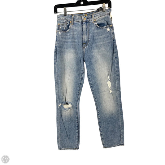 Jeans Skinny By Seven 7 In Blue Denim, Size: 26