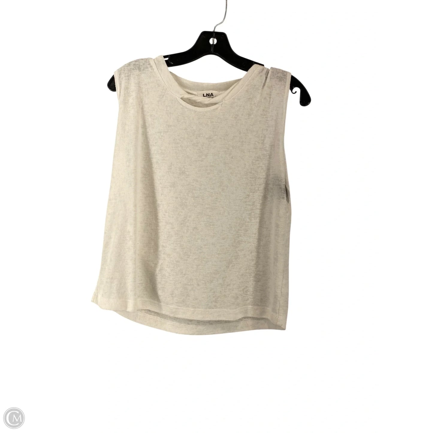 Top Sleeveless By Cmc In White, Size: S