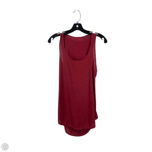 Athletic Tank Top By Lululemon In Red, Size: M