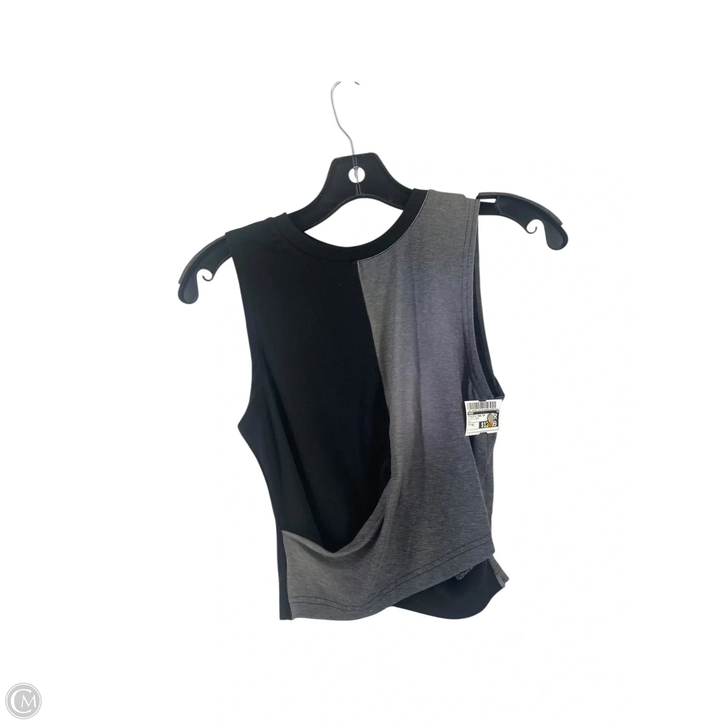 Athletic Tank Top By Nike In Black & Grey, Size: Xs