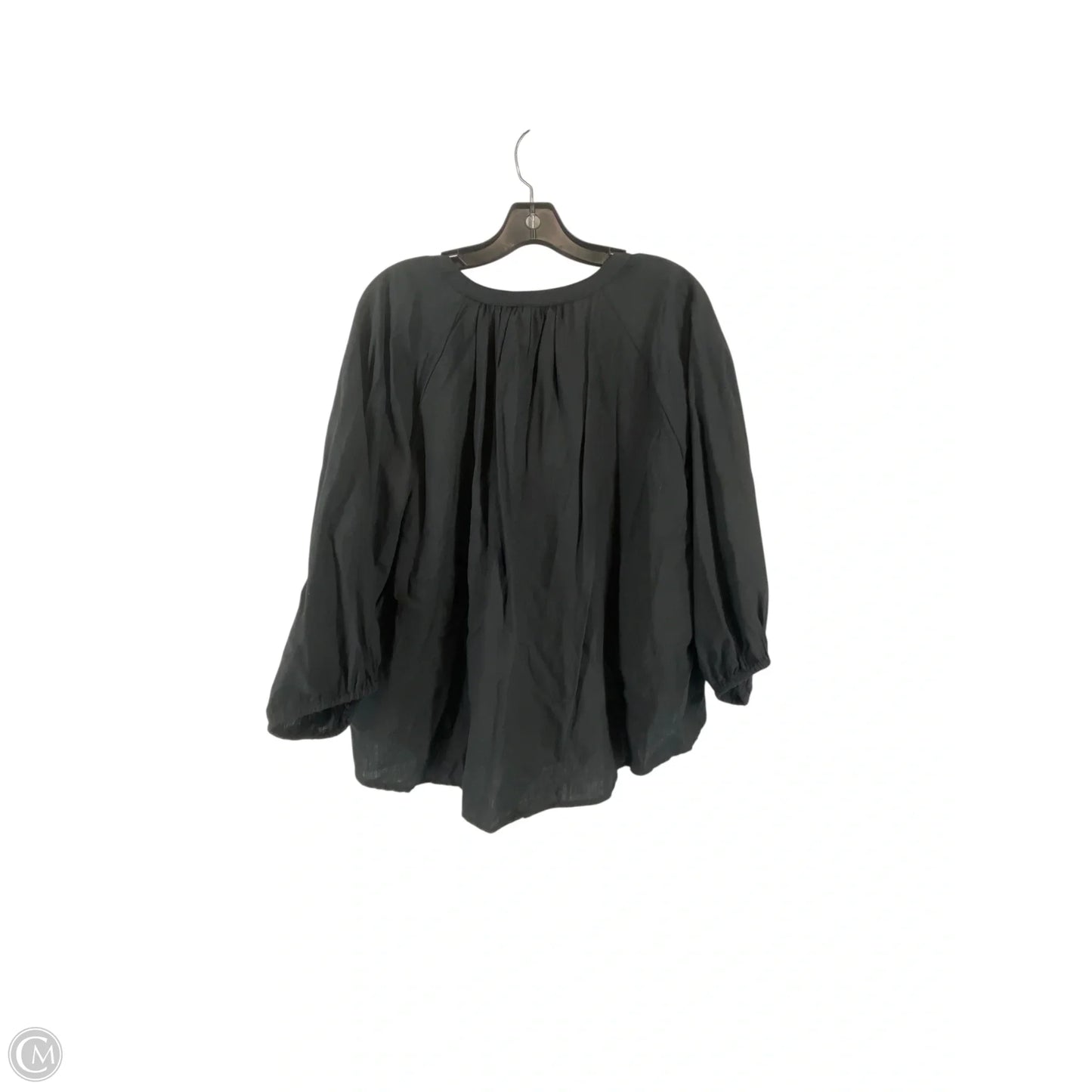 Top 3/4 Sleeve By A New Day In Black, Size: M