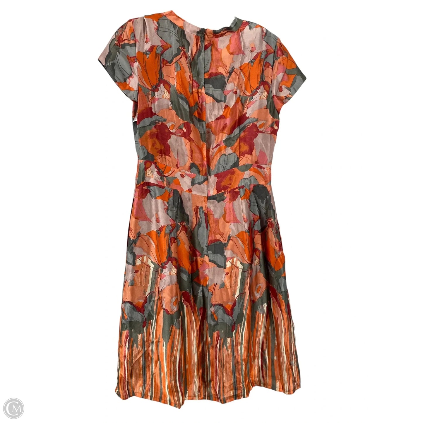 Dress Casual Short By Banana Republic In Orange & Pink, Size: 6p