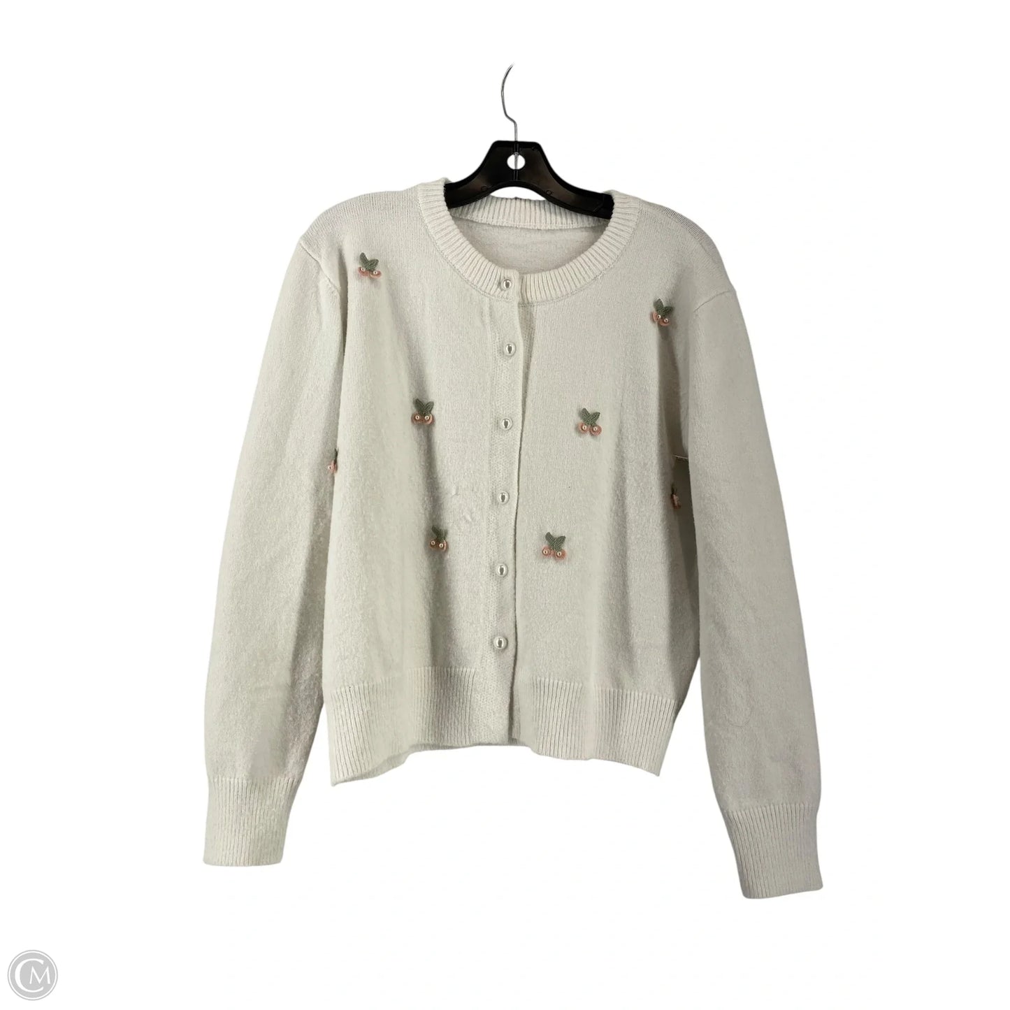 Cardigan By Cme In White, Size: L