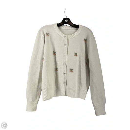 Cardigan By Cme In White, Size: L
