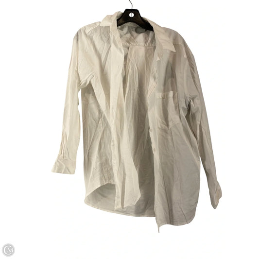 Top Long Sleeve By Asos In White, Size: 10
